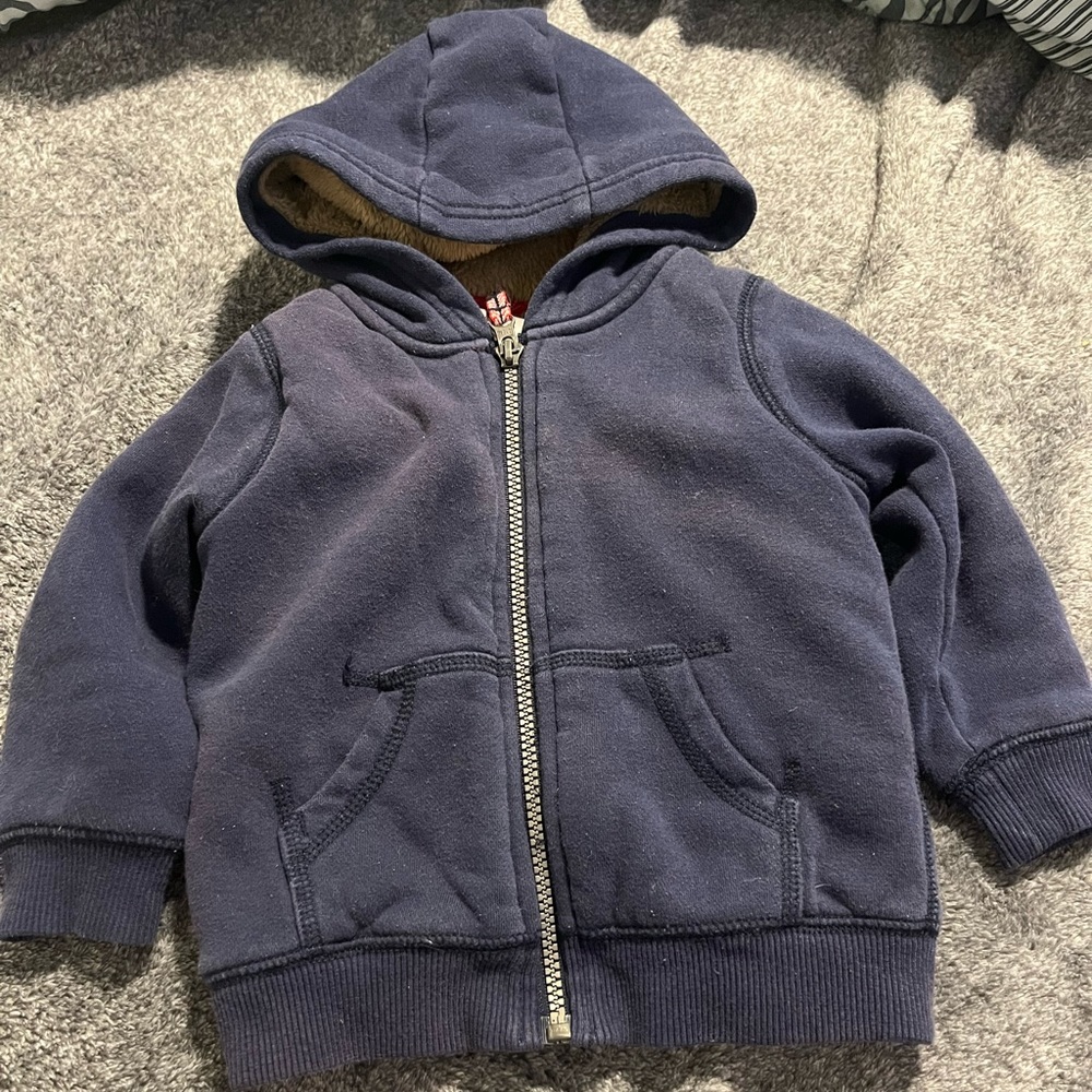 Carters fuzzy zipup jacket